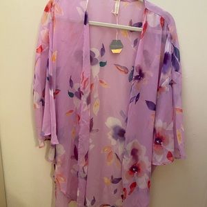 PinkBlush Maternity, size large, floral kimono